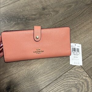 Coach Women's Coral Wallet Never Used
